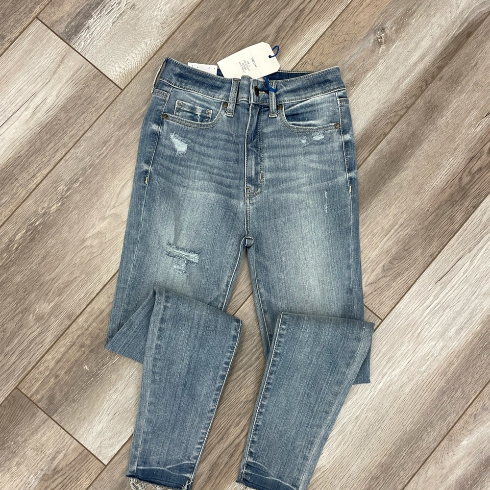 Stylish High Rise Skinny Denim Jeans - Picture 5 of 5
